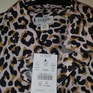 J.Crew XS leopard long sleeve